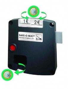 Bild von SAFE-O-MAT® twin-coin Pfandschloss