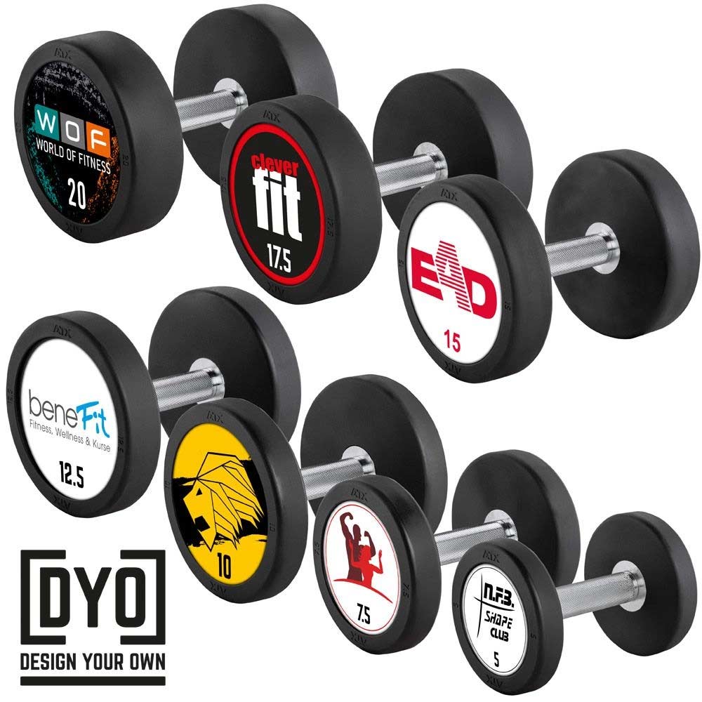 Bild von PRO-Style - Rubber Dumbbell - Design Your Own - Hantelsatz 5 - 20 kg