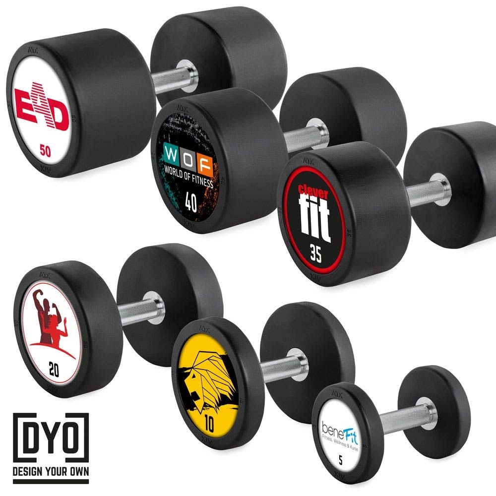 Bild von PRO-Style - Rubber Dumbbell - Design Your Own - Hantelsatz 5 - 50 kg